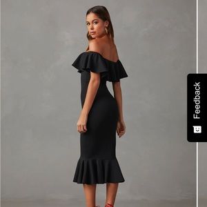 VICI Havana Ruffle Midi Dress